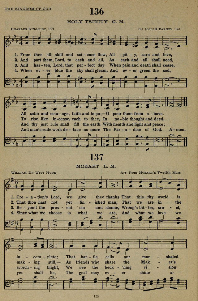 Hymns of the United Church page 120