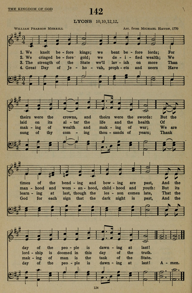 Hymns of the United Church page 124