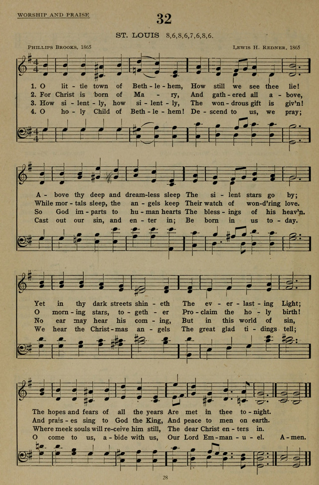 Hymns of the United Church page 28
