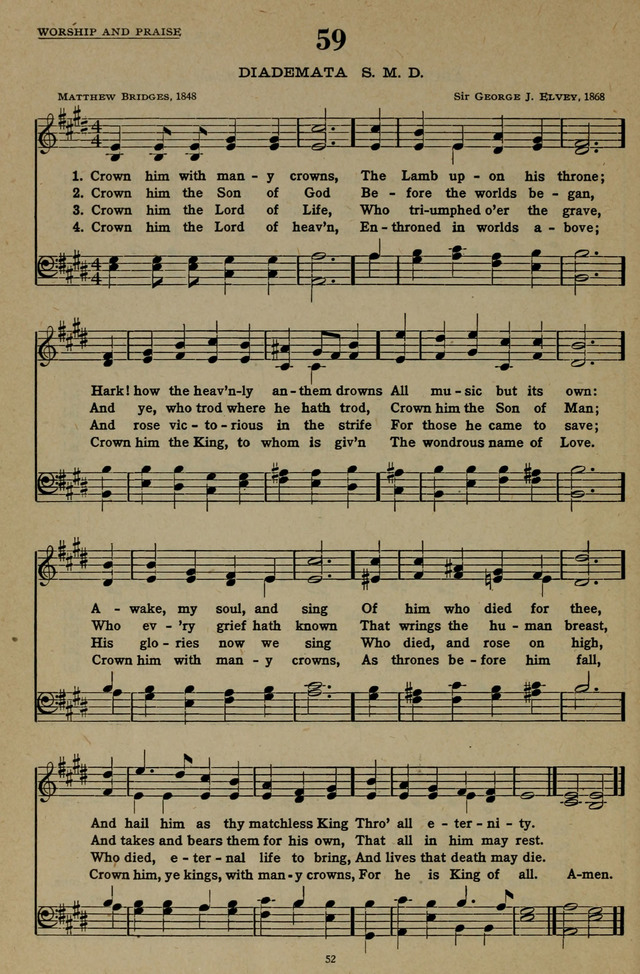 Hymns of the United Church page 52