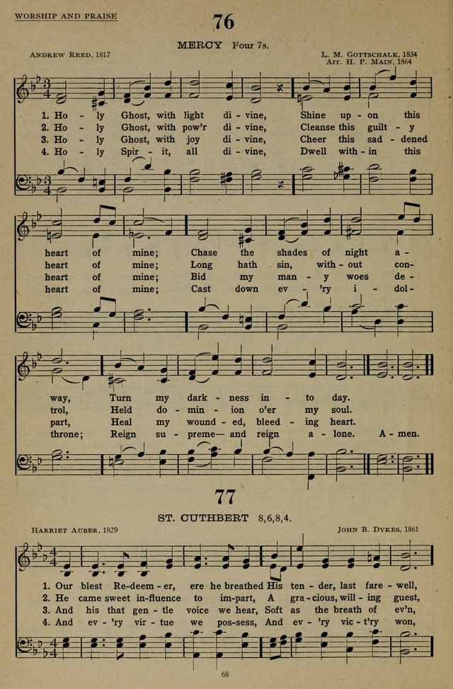 Hymns of the United Church page 68