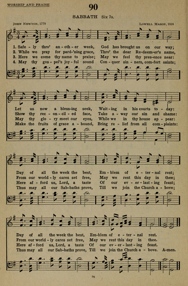 Hymns of the United Church page 78