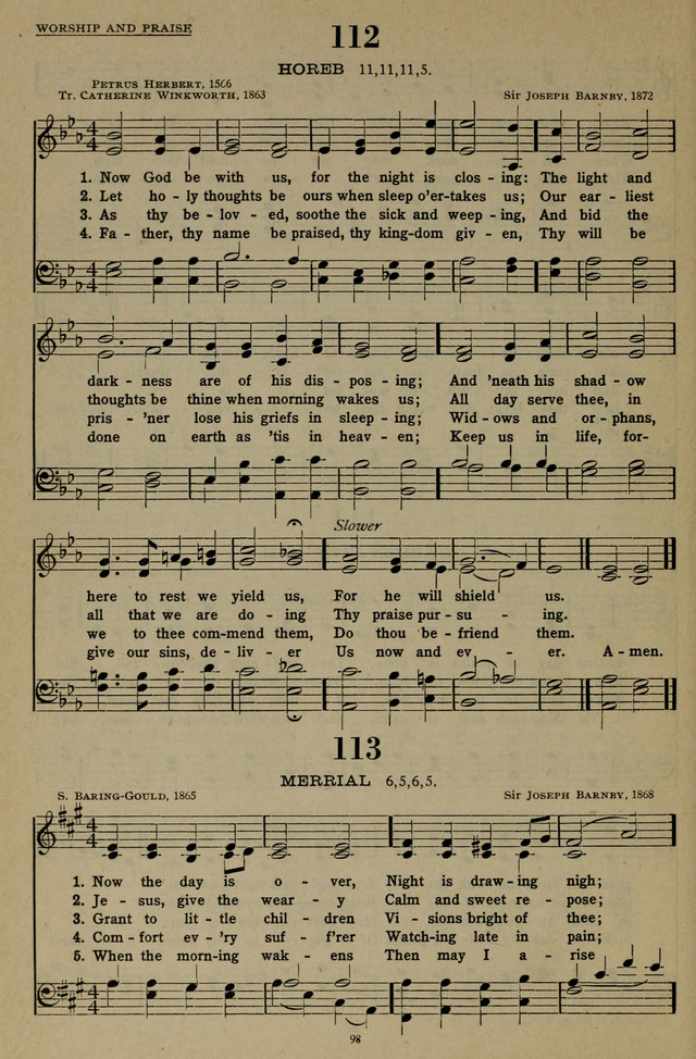 Hymns of the United Church page 98