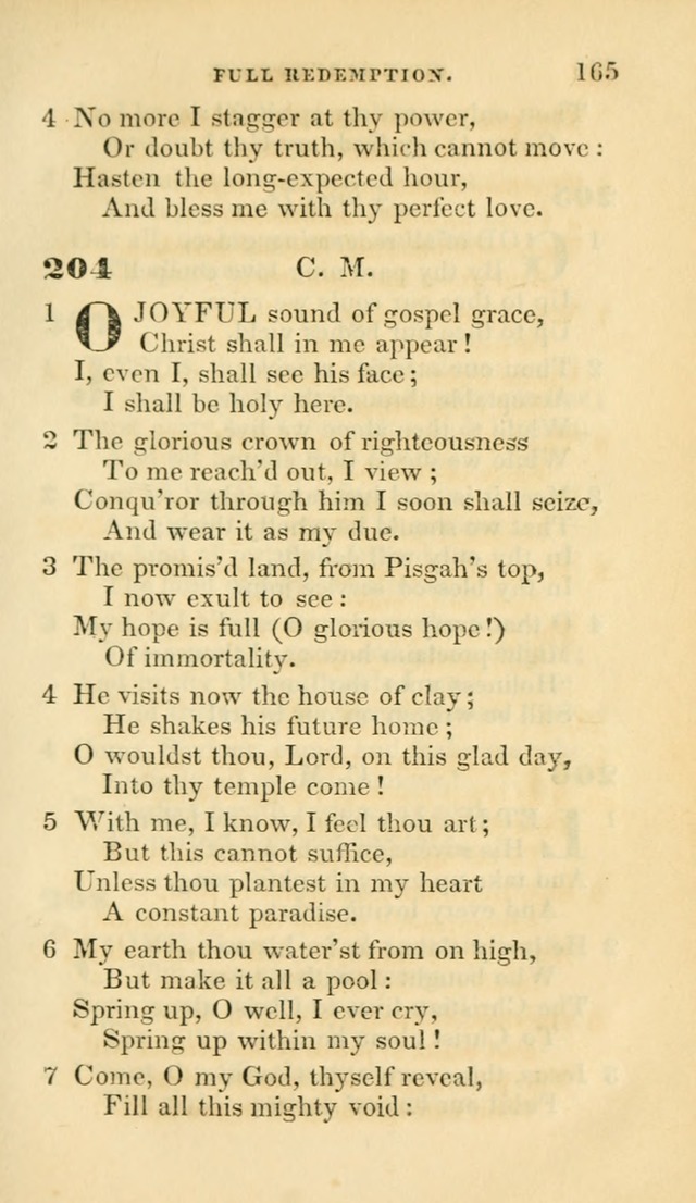 Hymns selected from various authors: for the use of the Evangelical Association, and all lovers of pious devotion (5th ed.) page 167