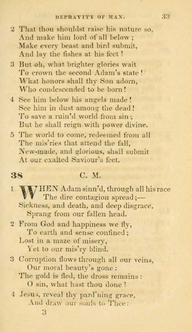 Hymns selected from various authors: for the use of the Evangelical Association, and all lovers of pious devotion (5th ed.) page 33