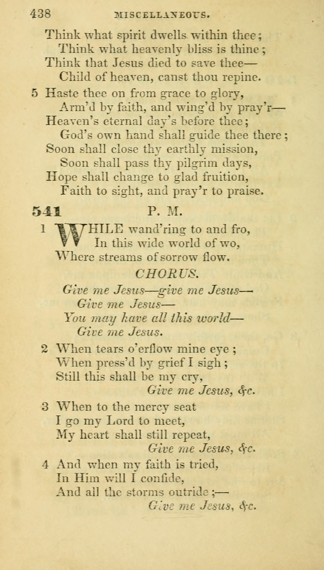 Hymns selected from various authors: for the use of the Evangelical Association, and all lovers of pious devotion (5th ed.) page 450