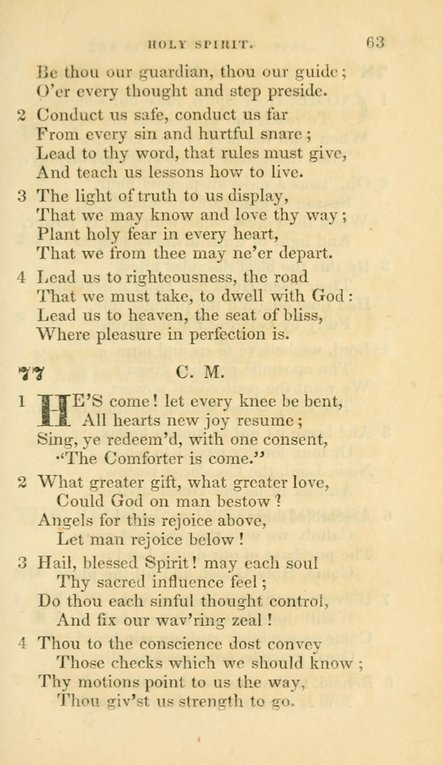 Hymns selected from various authors: for the use of the Evangelical Association, and all lovers of pious devotion (5th ed.) page 63