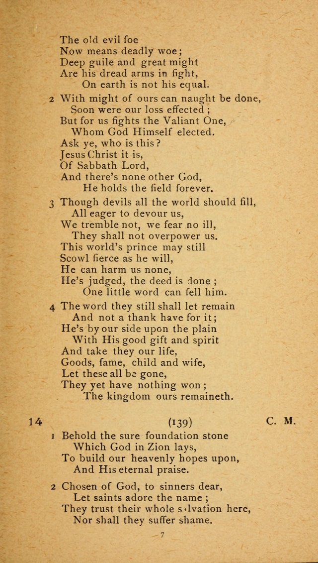 Hymns: for the Use of English Lutheran Missions page 7