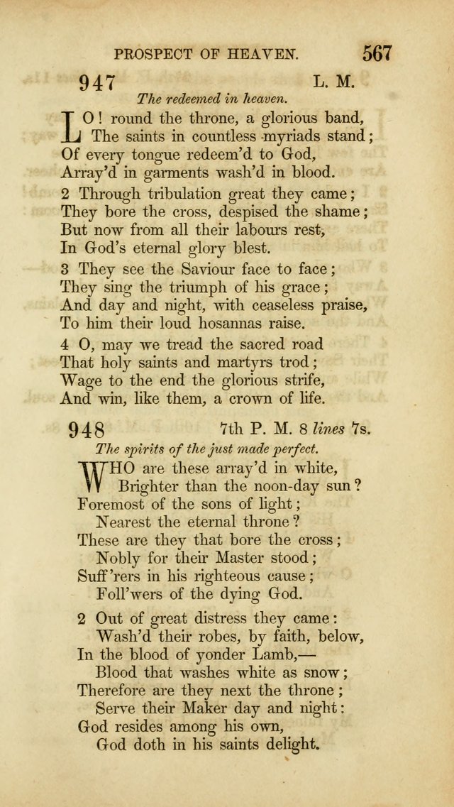 Hymns for the Use of the Methodist Episcopal Church. Rev. ed. page 574