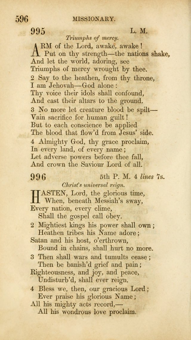 Hymns for the Use of the Methodist Episcopal Church. Rev. ed. page 603