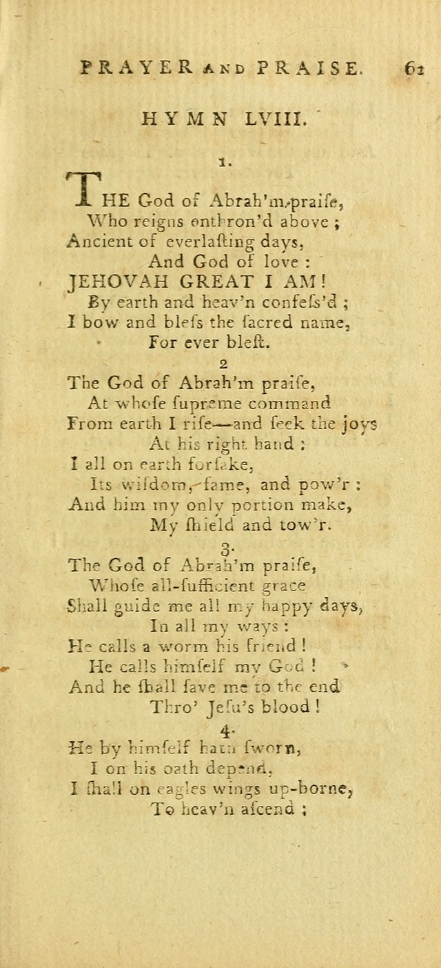 Hymns for the Use of the Society of United Christian Friends: with their constitution annexed page 61