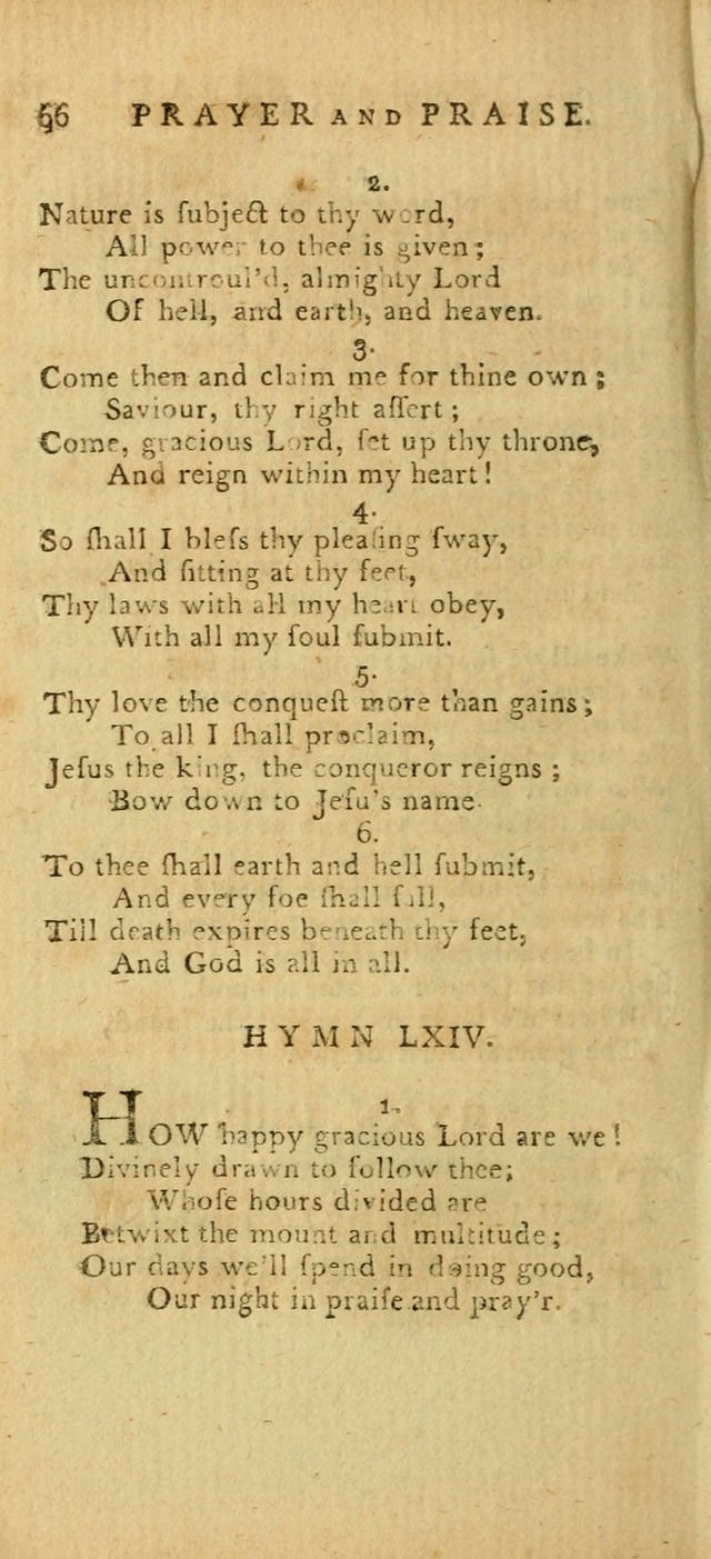 Hymns for the Use of the Society of United Christian Friends: with their constitution annexed page 66