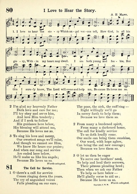 Heart and Voice: a collection of Songs and Services for the Sunday School and the Home page 168