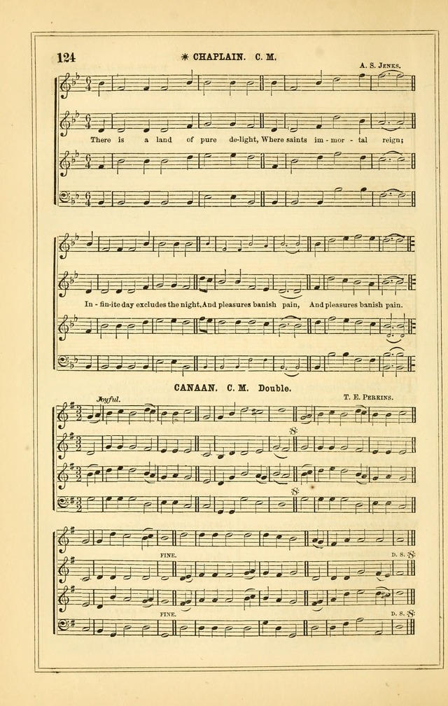 The Heart and Voice: or, Songs of Praise for the Sanctuary: hymn and tune book, designed for congregational singing in the Methodist Episcopal Church, and for congregations generally page 124