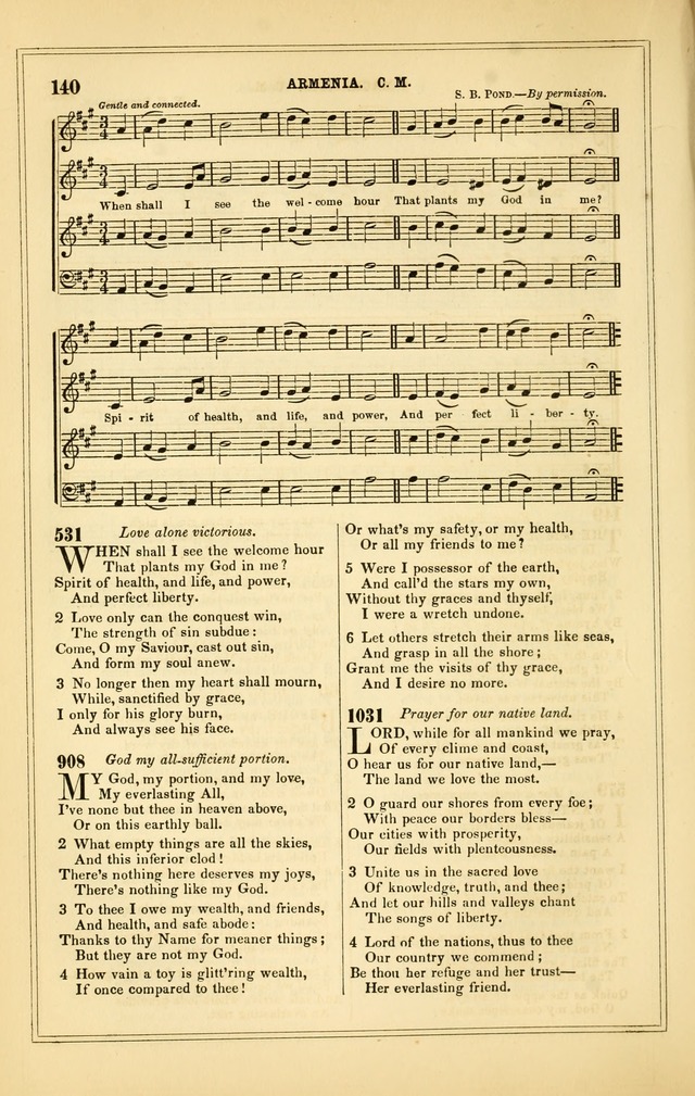 The Heart and Voice: or, Songs of Praise for the Sanctuary: hymn and tune book, designed for congregational singing in the Methodist Episcopal Church, and for congregations generally page 140