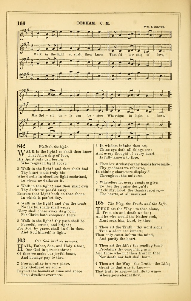 The Heart and Voice: or, Songs of Praise for the Sanctuary: hymn and tune book, designed for congregational singing in the Methodist Episcopal Church, and for congregations generally page 166