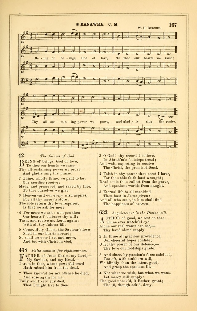 The Heart and Voice: or, Songs of Praise for the Sanctuary: hymn and tune book, designed for congregational singing in the Methodist Episcopal Church, and for congregations generally page 167