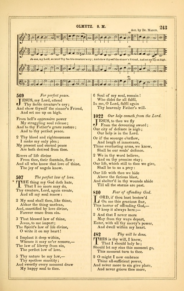 The Heart and Voice: or, Songs of Praise for the Sanctuary: hymn and tune book, designed for congregational singing in the Methodist Episcopal Church, and for congregations generally page 243