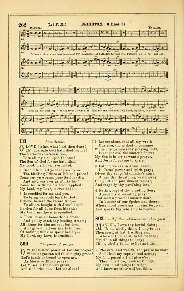 The Heart and Voice: or, Songs of Praise for the Sanctuary: hymn and tune book, designed for congregational singing in the Methodist Episcopal Church, and for congregations generally page 262