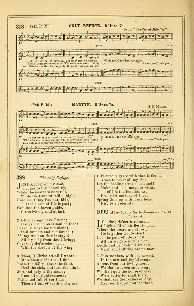 The Heart and Voice: or, Songs of Praise for the Sanctuary: hymn and tune book, designed for congregational singing in the Methodist Episcopal Church, and for congregations generally page 318