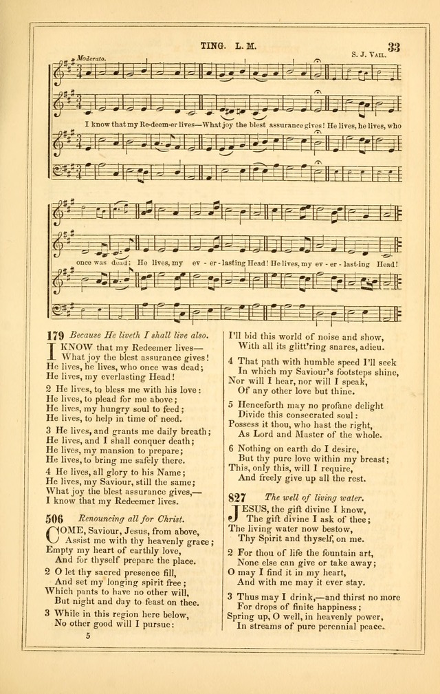 The Heart and Voice: or, Songs of Praise for the Sanctuary: hymn and tune book, designed for congregational singing in the Methodist Episcopal Church, and for congregations generally page 33