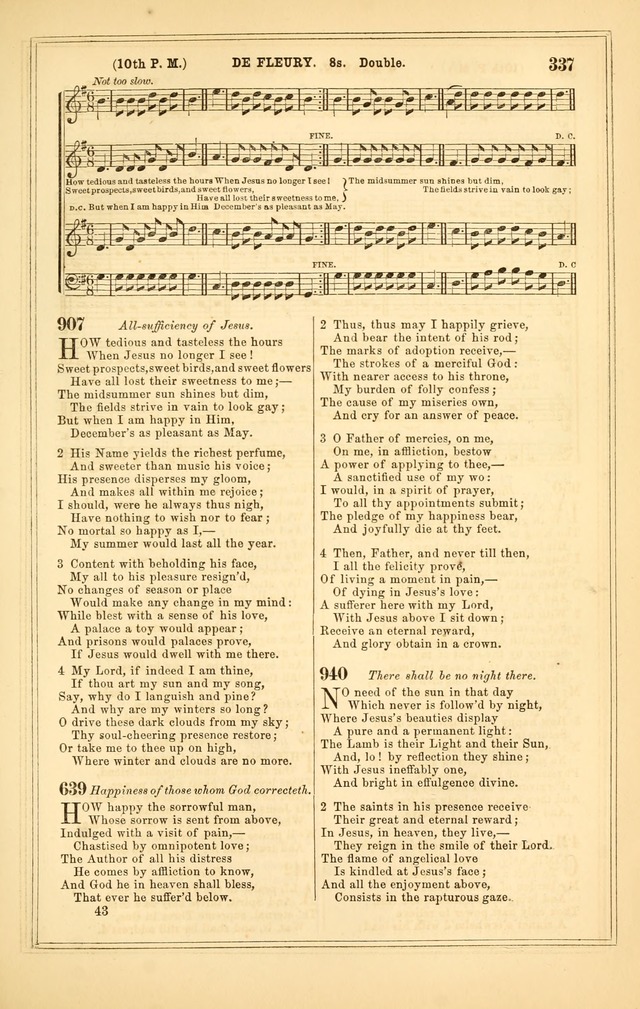 The Heart and Voice: or, Songs of Praise for the Sanctuary: hymn and tune book, designed for congregational singing in the Methodist Episcopal Church, and for congregations generally page 337