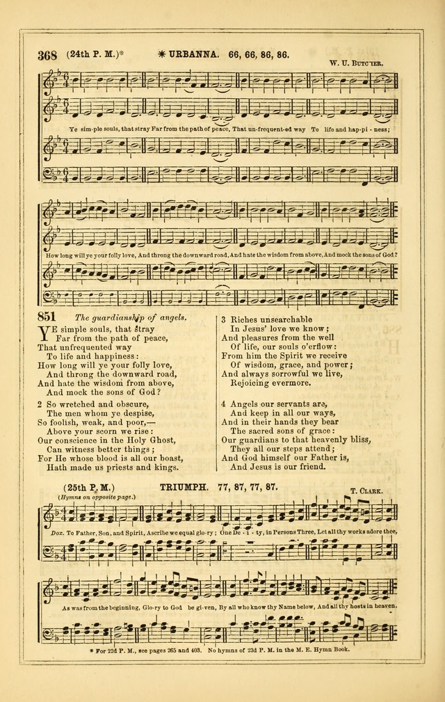 The Heart and Voice: or, Songs of Praise for the Sanctuary: hymn and tune book, designed for congregational singing in the Methodist Episcopal Church, and for congregations generally page 368