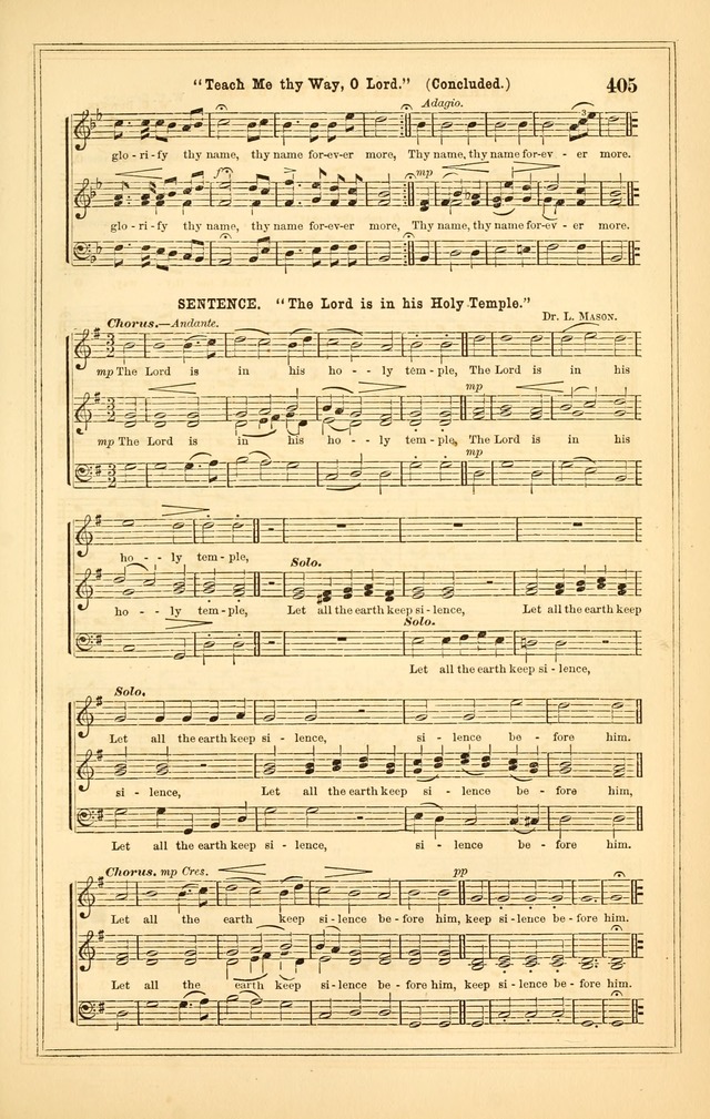 The Heart and Voice: or, Songs of Praise for the Sanctuary: hymn and tune book, designed for congregational singing in the Methodist Episcopal Church, and for congregations generally page 405
