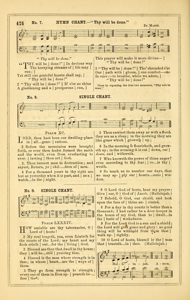 The Heart and Voice: or, Songs of Praise for the Sanctuary: hymn and tune book, designed for congregational singing in the Methodist Episcopal Church, and for congregations generally page 424