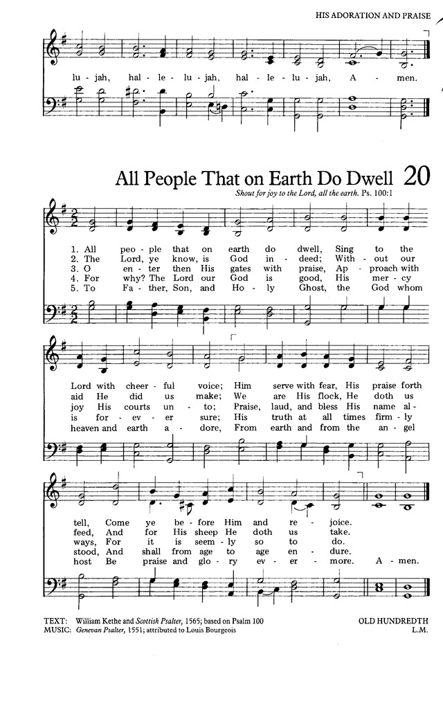 The Hymnal for Worship and Celebration page 23