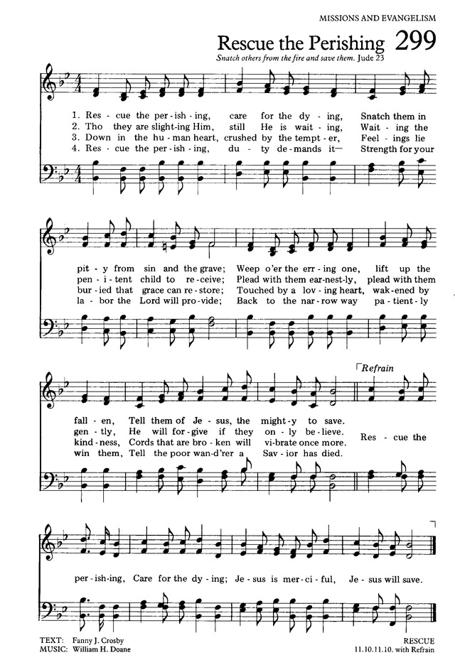 The Hymnal for Worship and Celebration page 299