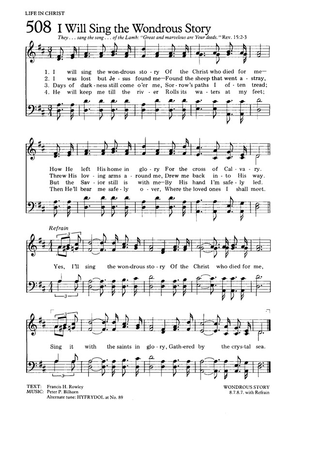 The Hymnal for Worship and Celebration page 498