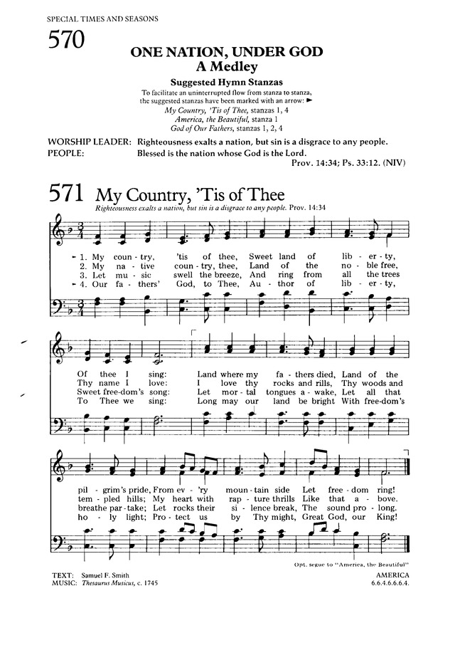 The Hymnal for Worship and Celebration page 562