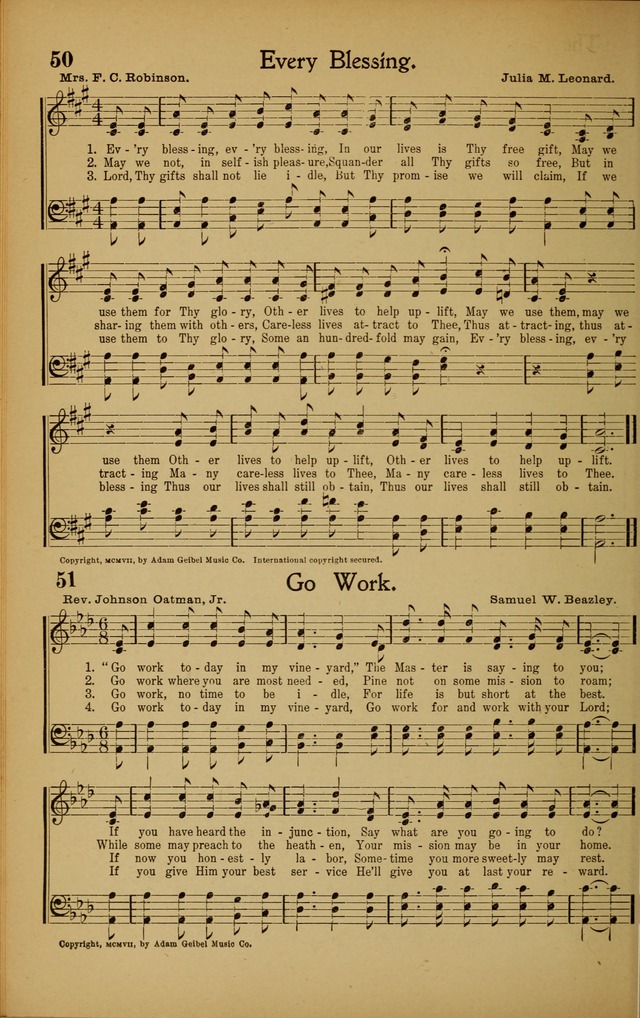 Hymns We Love, for Sunday Schools and All Devotional Meetings page 52