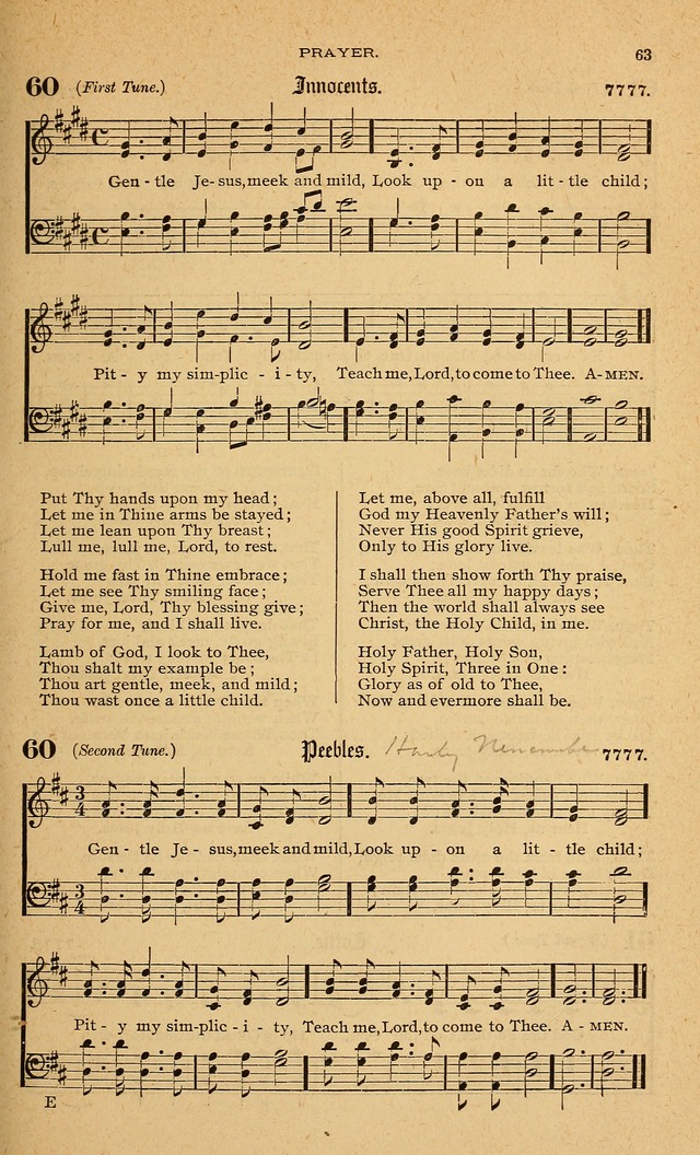 Hymnal with Music for Children page 72