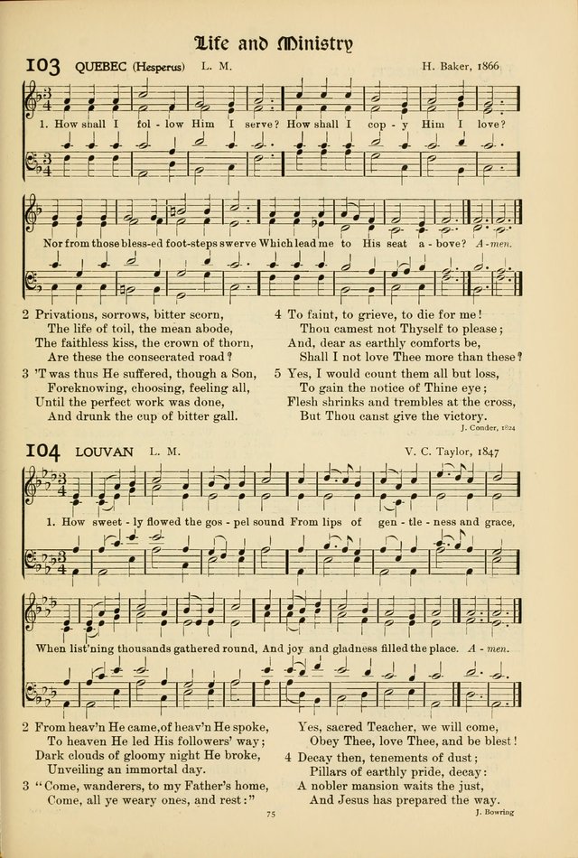 Hymns of Worship and Service (15th ed.) page 75