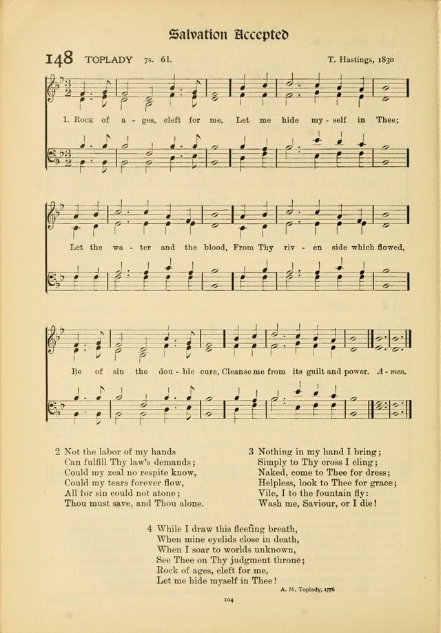 Hymns of Worship and Service. (Chapel ed.) page 104