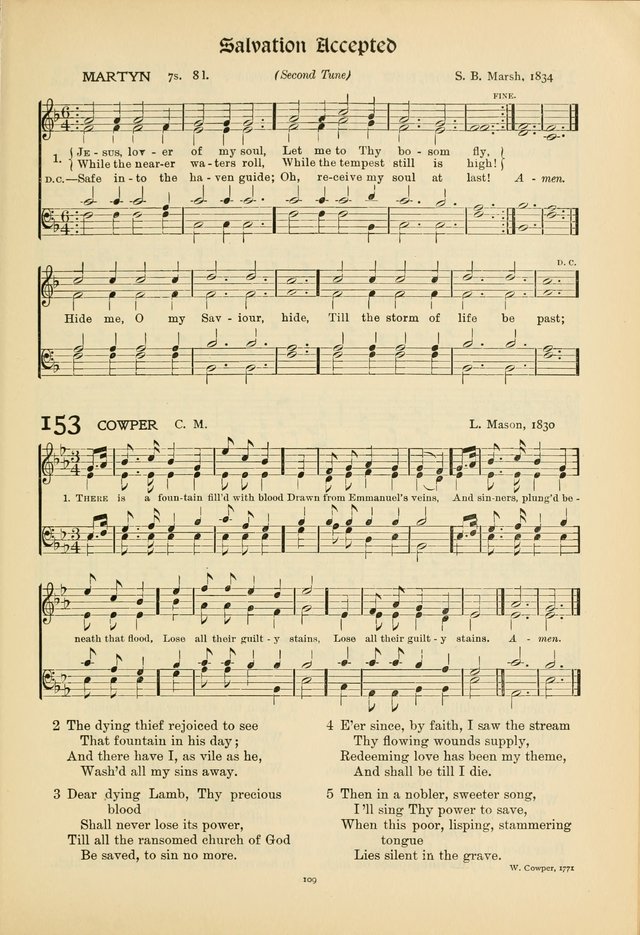 Hymns of Worship and Service. (Chapel ed.) page 109