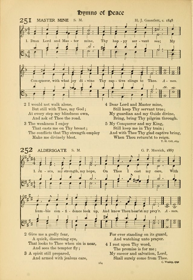 Hymns of Worship and Service. (Chapel ed.) page 184