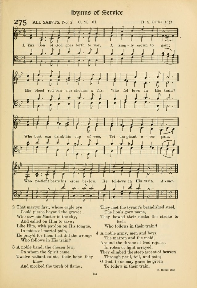 Hymns of Worship and Service. (Chapel ed.) page 199