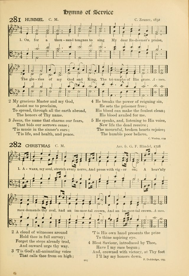 Hymns of Worship and Service. (Chapel ed.) page 205