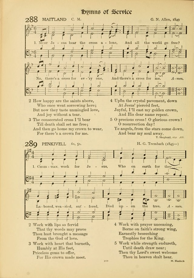 Hymns of Worship and Service. (Chapel ed.) page 210
