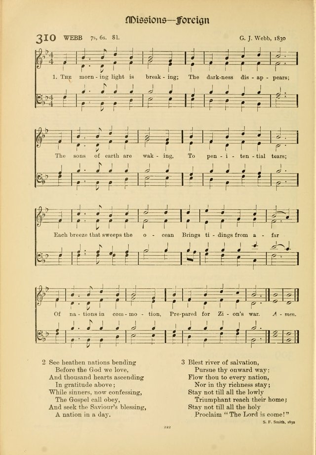 Hymns of Worship and Service. (Chapel ed.) page 222