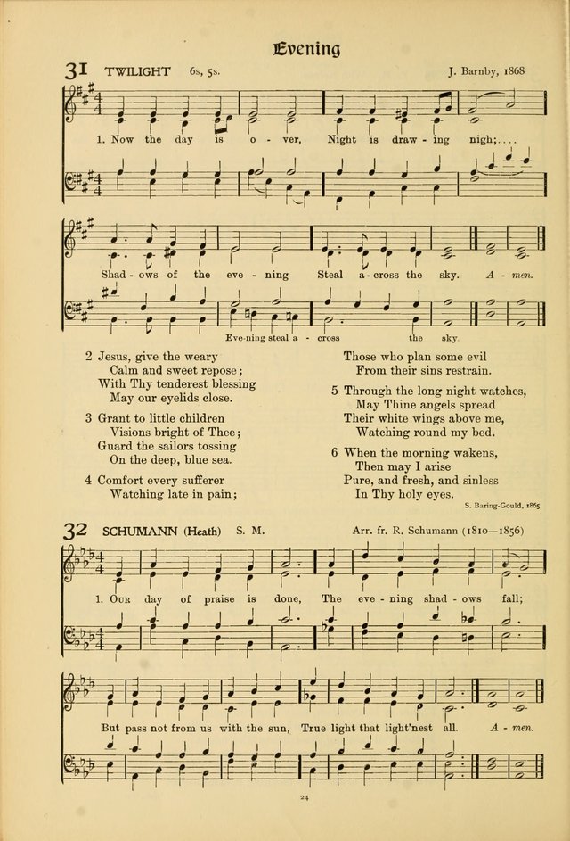 Hymns of Worship and Service. (Chapel ed.) page 24