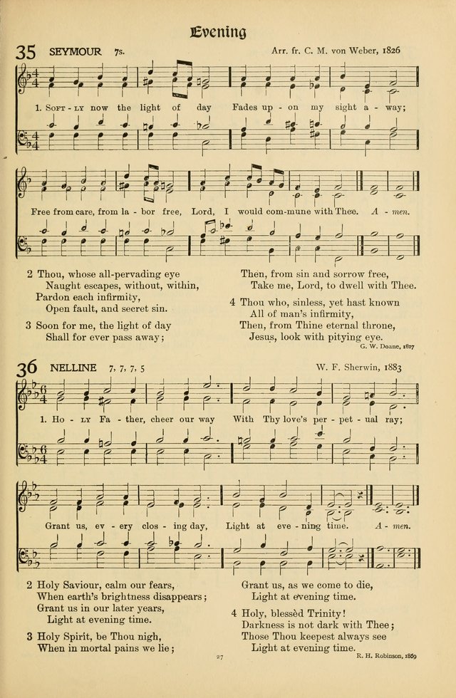 Hymns of Worship and Service. (Chapel ed.) page 27