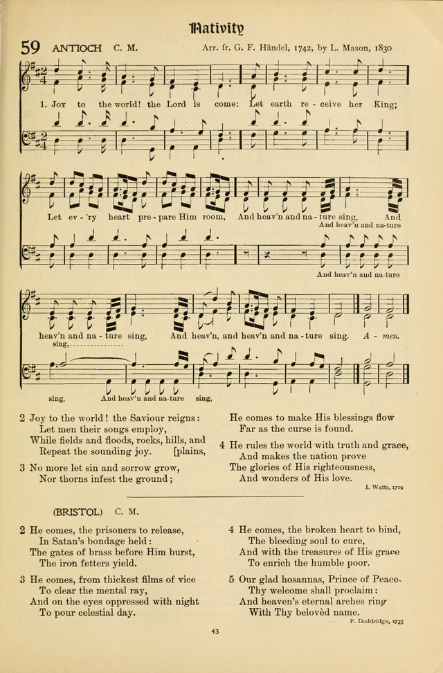 Hymns of Worship and Service. (Chapel ed.) page 43