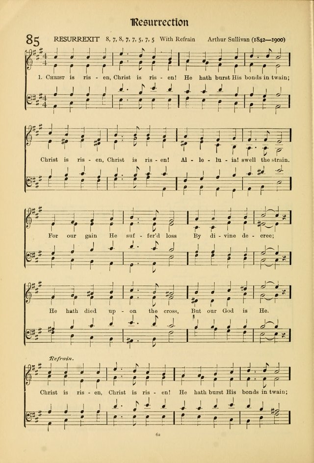 Hymns of Worship and Service. (Chapel ed.) page 62