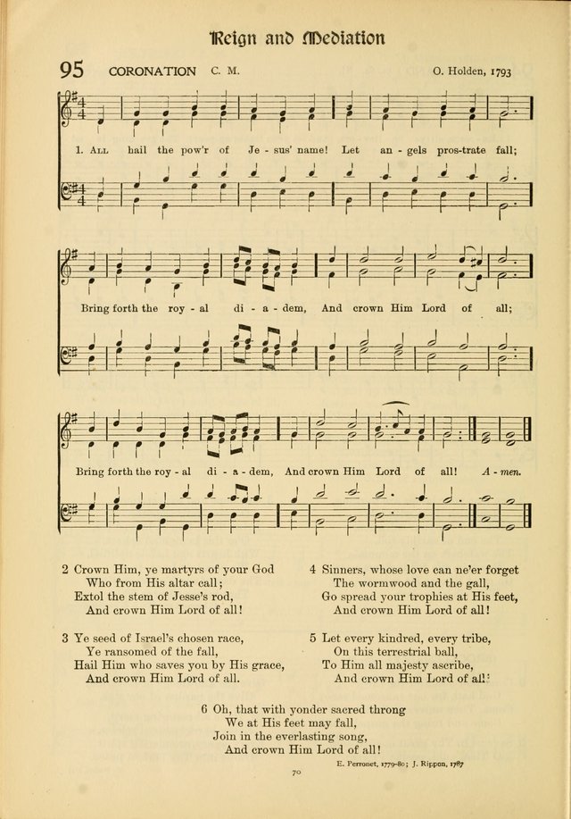 Hymns of Worship and Service. (Chapel ed.) page 70