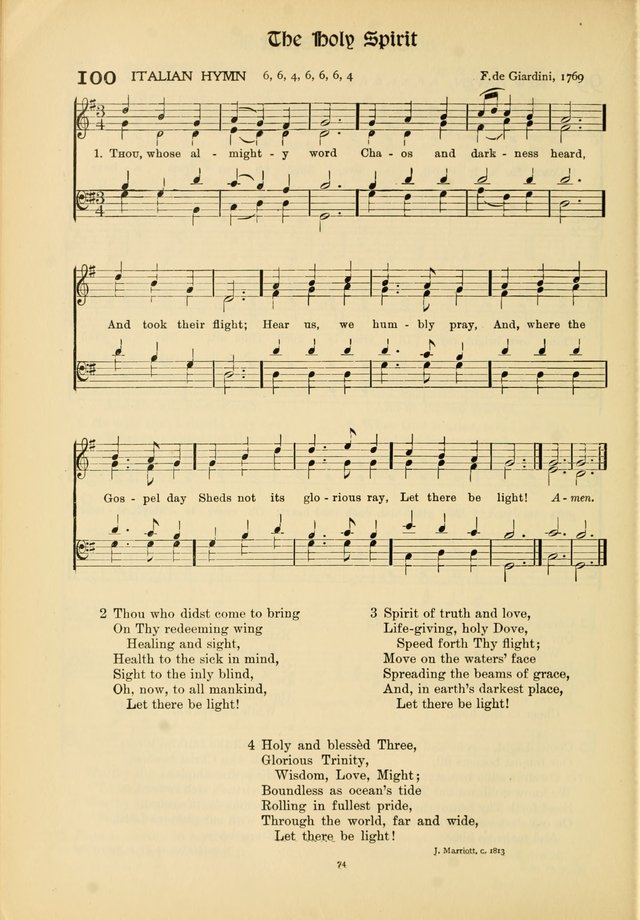 Hymns of Worship and Service. (Chapel ed.) page 74