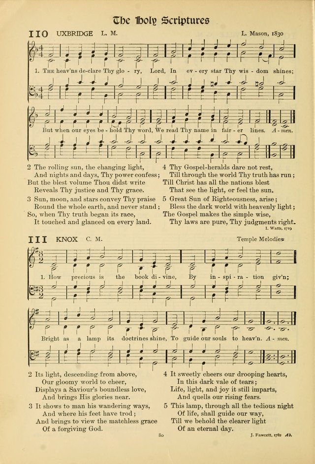 Hymns of Worship and Service. (Chapel ed.) page 80